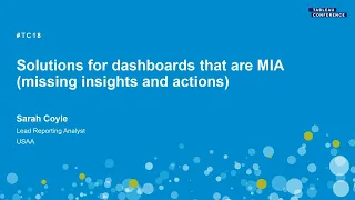 USAA | Solutions for dashboards that are MIA (missing insights and actions)