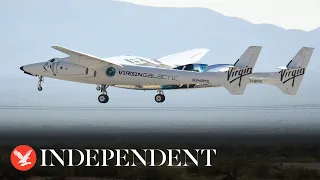 Live: Virgin Galactic launches tourists to space for first time