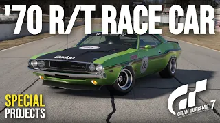 GT7 | 1970 Dodge Challenger R/T Race Car Build Tutorial | Special Projects
