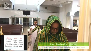 Palm Sunday Holy Liturgy - April 12, 2020 - Syriac Orthodox Church