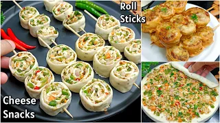 Cheese Snacks Recipes | Roll Sticks Recipe | New Snacks Recipes | Vegetables Snacks | New Recipe