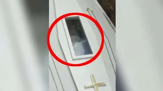 Un video muestra el aterrador momento en que un cadáver se mueve en el interior de un ataúd