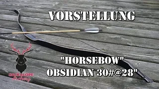 Vorstellung - Jackalope Archery Horsebow Obsidian 30#@28"