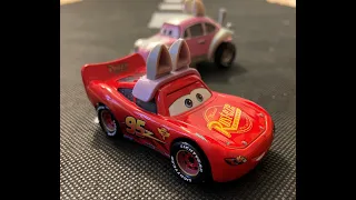 DISNEY PIXAR CARS LIGHTNING MCQUEEN AS EASTER BUGGY