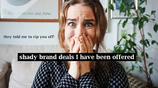 Exposing SHADY brand deals I have been offered // + scream-fighting with a marketing firm