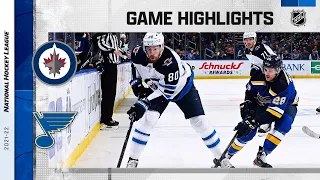 Jets @ Blues 3/13 l NHL Highlights 2022