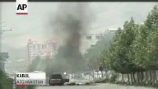 The Taliban launched an attack on the Afghan parliament Monday, with a suicide car bomber striking a