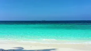 Sleep Music With Ocean and Jungle Sounds – Relaxing Maldives Beach Scene