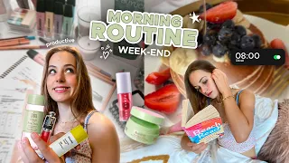 Ma MORNING ROUTINE du WEEKEND- chill et productive