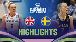 Great Britain v Sweden | Highlights | FIBA #EuroBasketWomen 2025 Qualifiers