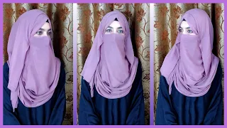 Summer Hijab Style With Niqab 2022 || 2 minute niqab || Instant Hijab Tutorial