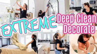 2020 EXTREME SPRING CLEAN WITH ME + DECORATE | DEEP CLEANING MOTIVATION | DOING IT ALL | HOMEMAKER