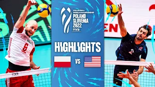 🇵🇱 POL vs. 🇺🇸 USA - Highlights Quarter Finals | Men's World Championships 2022