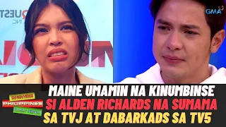 Maine UMAMIN na KINUMBINSE si Alden Richards na Sumama sa TV5 Eat Bulaga nila Tito Vic at Joey