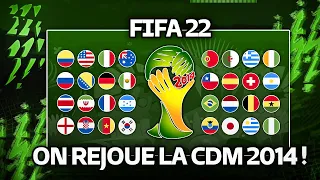 On rejoue la COUPE DU MONDE 2014 sur FIFA 22 !