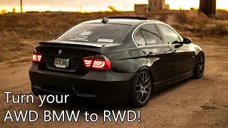 BMW E90 - xDelete install (Make your AWD BMW into RWD!)