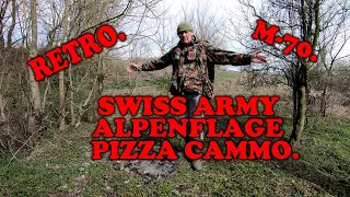 The Ultimate Bushcraft Jacket? Swiss Army M70 ALPENFLAGE or PIZZA Camouflage Field Jacket.