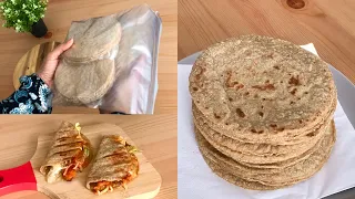 Oats Roti | Make and Freeze Oats Tortillas | Step by step guide to make Oats Tortilla Wrap |