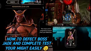 HOW TO DEFEAT BOSS JADE AND COMPLETE TEST YOUR MIGHT EASILY | MK MOBILE (HINDI)