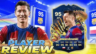 😳95 TOTS LEWANDOWSKI PLAYER REVIEW - EA FC 24 ULTIMATE TEAM