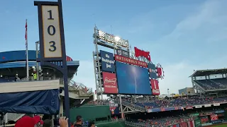 Red Arrows fly-over at Nats Park August 27th 2019