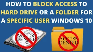 HOW TO BLOCK ACCESS TO HARD DRIVE OR A FOLDER FOR A SPECIFIC USER WINDOWS 10 HINDI GATEWAY SOLUTIONS