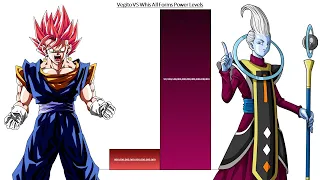 Vegito VS Whis Power Levels Over The Years