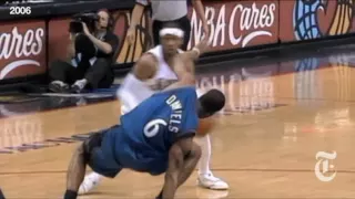 Allen Iverson Double Crossover on Antonio Daniels with 5 angles (2006)