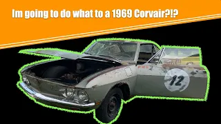 Chassis swapping my 1969 Chevy Corvair parts car! 1969 Chevy Corvair/s10 frame swap. | Part 1.