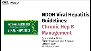 Funda Friday: Diagnosis and Management of Hepatitis B infection. Dr M Muller