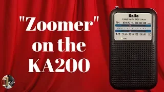 CFZM Zoomer on the Kaito KA200 AM FM Pocket Portable Radio