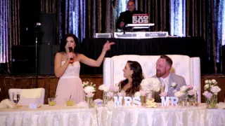 Maid of Honor Raps Speech to Gangsta's Paradise - BEST TOAST EVER