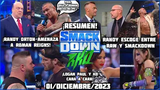 WWE SmackDown | 1/Diciembre/2023 | RESUMEN Y RESULTADOS