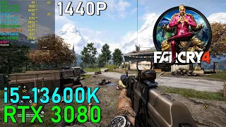 Far Cry 4 RTX 3080 OC + 13600K 5.2GHz 1440P