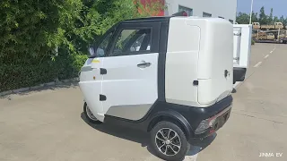 3 Wheels Electric Delivery Van for Takeawy with Cargo Box