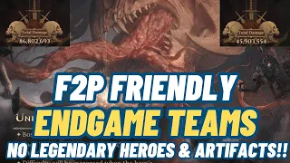 F2P Resurgent Dragon ENDGAME TEAMS - 140M EASY | One Team Broke The Game! 🐉DragonHeir Silent Gods🐉