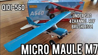 Too good to be true? Under $80 4ch, brushless, RTF! Qidi-560 Maule M7 - unboxing and assembly