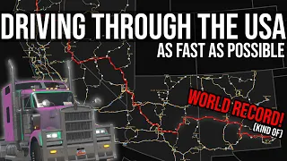 How Fast Can I Drive Across the USA?