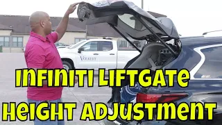 How To Adjust Infiniti And Nissan Back Powered Liftgate