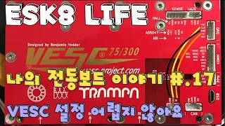 4K// ESK8 LIFE🤙 // 나의 전동보드 이야기 #.17 / VESC 설정 어렵지 않아요  // electric skateboard / insta360