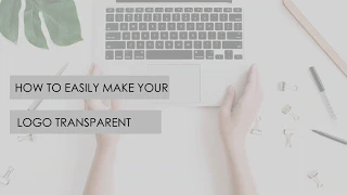 How to make your logo transparent - quick and easy method with no software required.