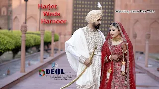 Harjot Singh Kaler  Weds Harnoor Kaur Wedding Same Day Deol Photography Hathur 98721-72157