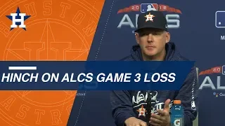 ALCS Gm3: Astros on Game 3 loss, going down 2-1