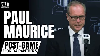 Paul Maurice Reacts to Florida vs. NY Rangers Series After GM4: "I Think It's Phenomenal Hockey"