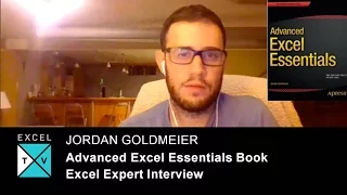 Jordan Goldmeier discusses his book Advanced Excel Essentials