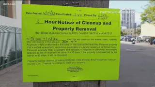 Homeless advocates frustrated over recent cleanups downtown