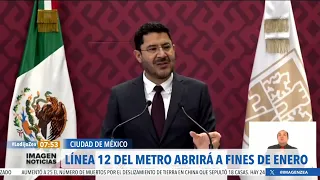 Línea 12 del Metro CDMX abrirá a finales de enero | Noticias con Francisco Zea