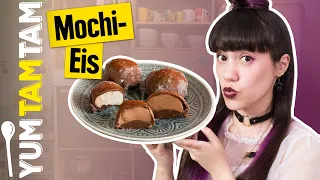 Selbstgemachtes Mochi-Eis // Mochi-Eis mit Schokoladen- und Vanilleeis // #yumtamtam