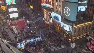 Nueva York cuenta con fuerte seguridad para el año nuevo