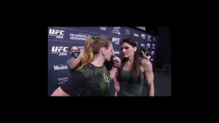 UFC 266 pre fight press conference face off